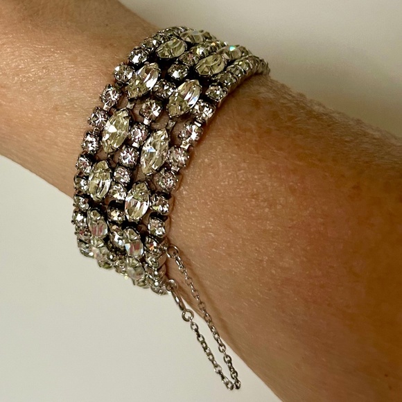 Sherman Rhinestone Bracelet - Picture 1 of 10